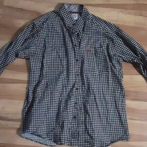 Cinch Men's Button-Down Shirt - Black and White Checkered
